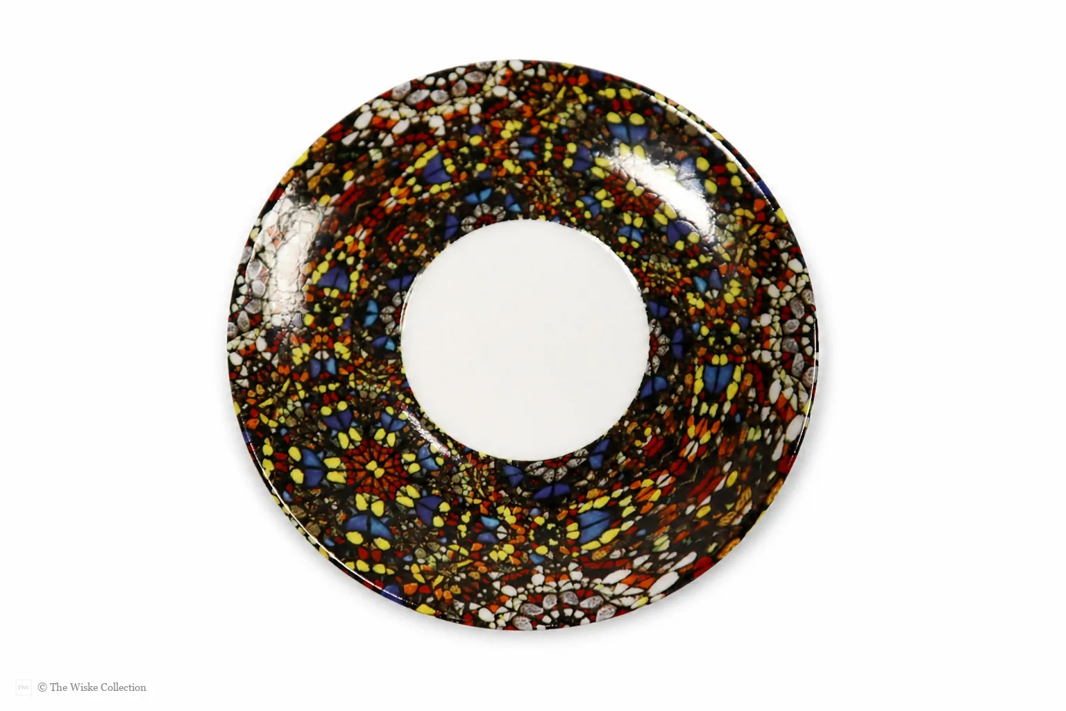 Damien Hirst (British 1965-); set of six anamorphic silver lustre espresso cups and saucers of various designs thumbnail 19