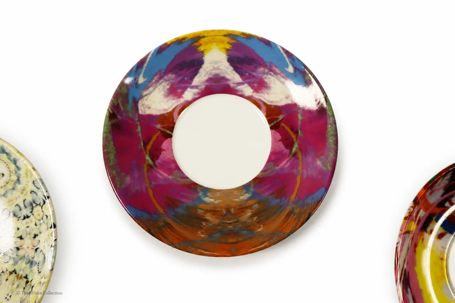 Damien Hirst (British 1965-); set of six anamorphic silver lustre espresso cups and saucers of various designs thumbnail 22