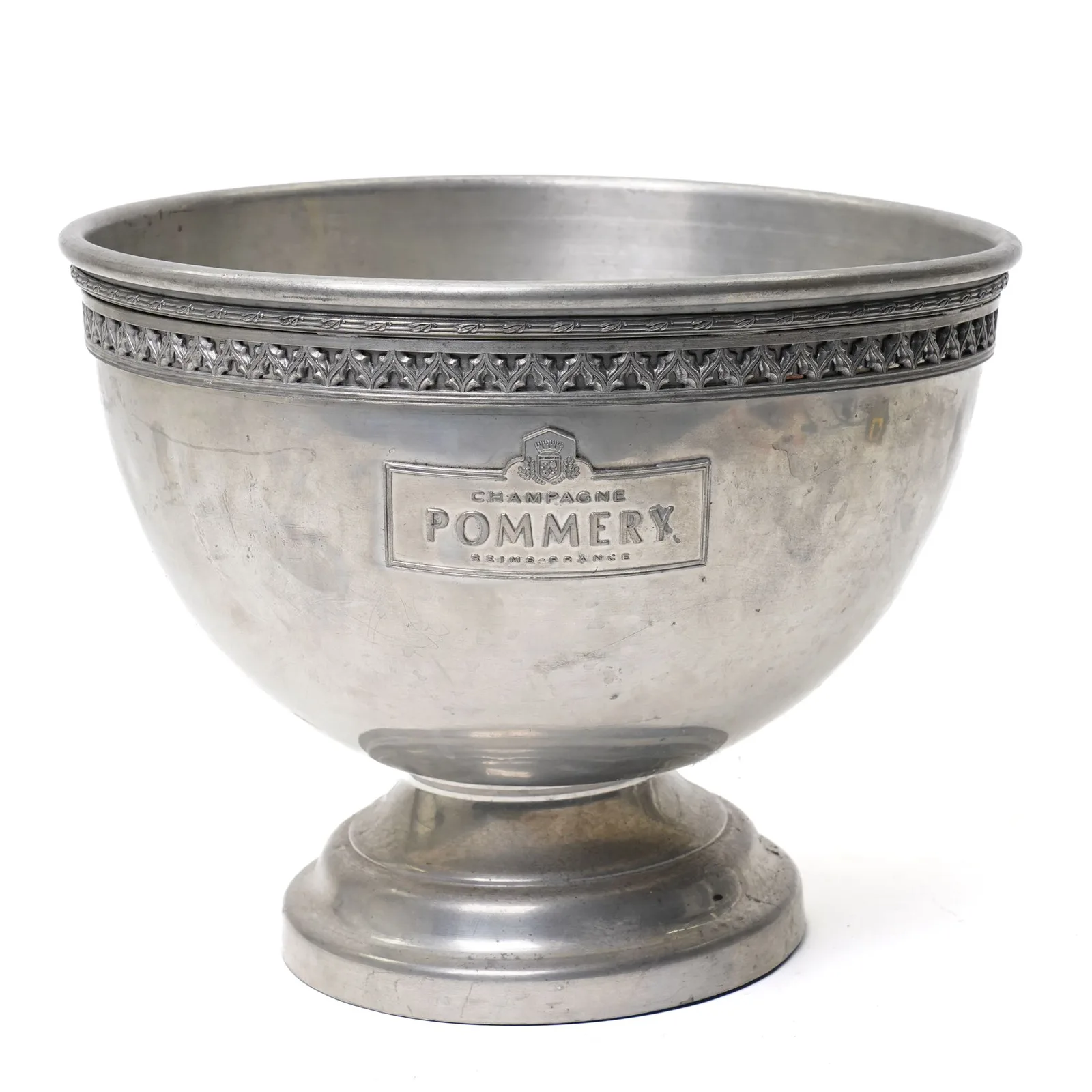 French Pommery champagne bucket of generous scale, H26 - Plate 1