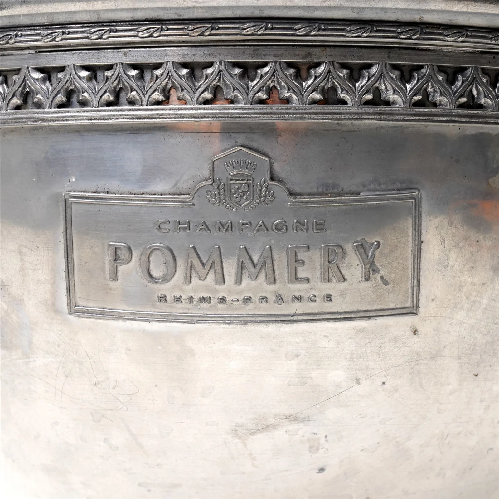 French Pommery champagne bucket of generous scale, H26 thumbnail 3